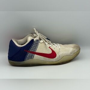 Nike Red and Blue Athletic Shoes with Sleek Design